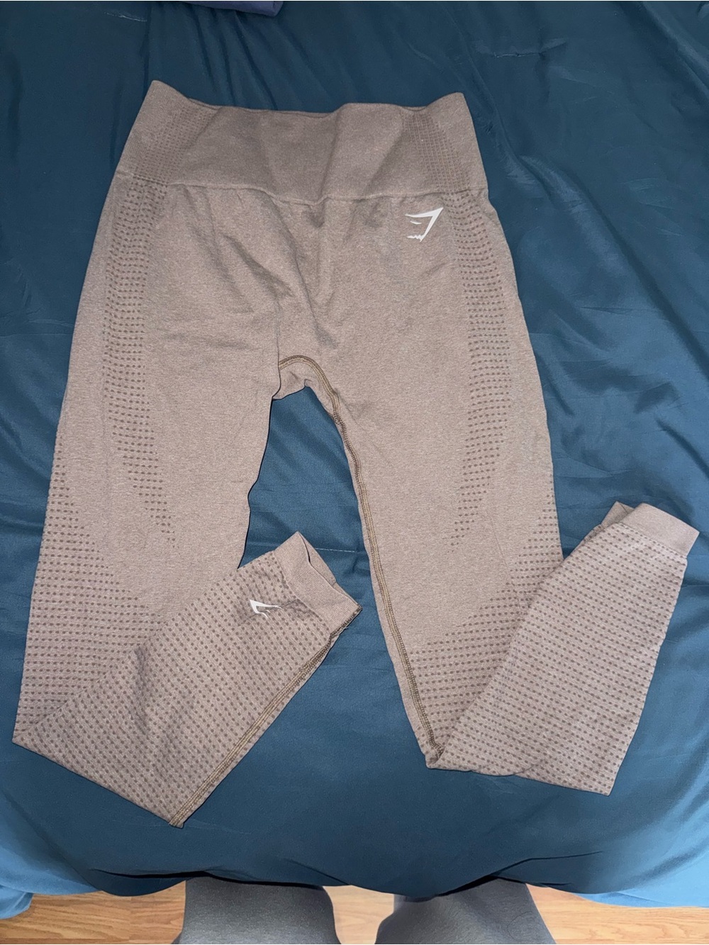 Gymshark Seamless High-Waist Leggings - Taupe Brown